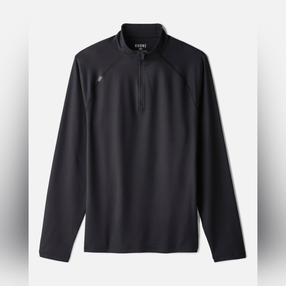 Rhone Session 1/4 Zip Medium Gray